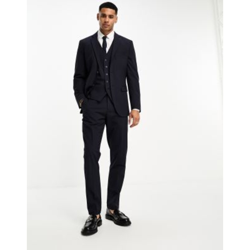 Selected Homme slim fit suit in navy blazer
