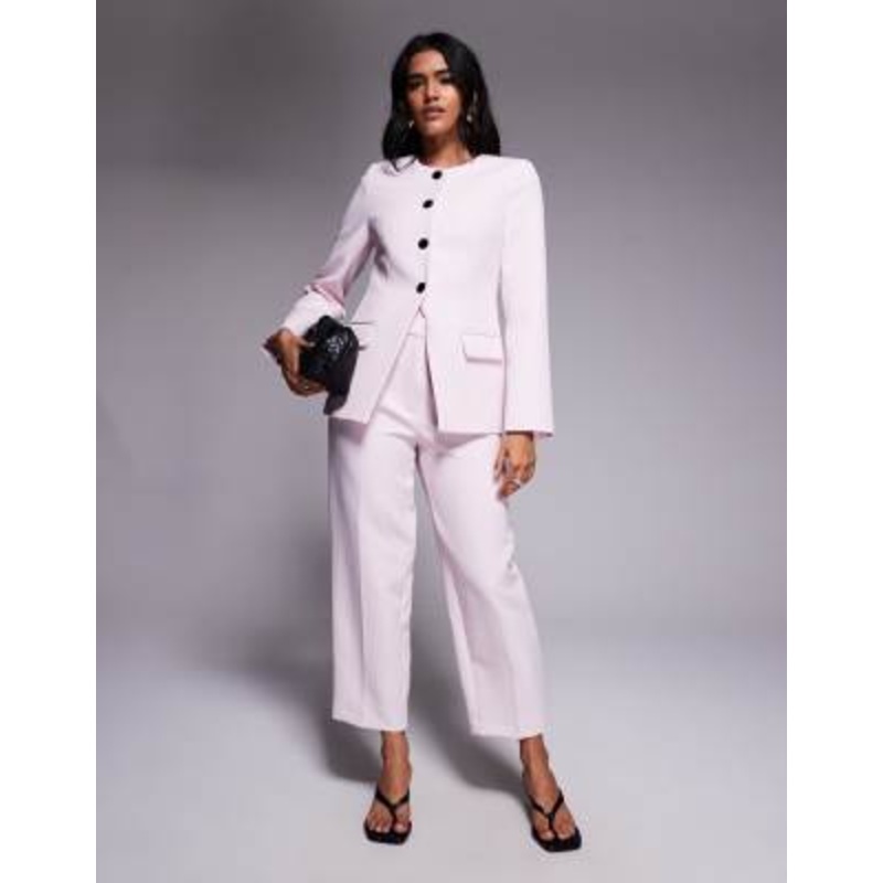 River Island suit set in heathered pink
