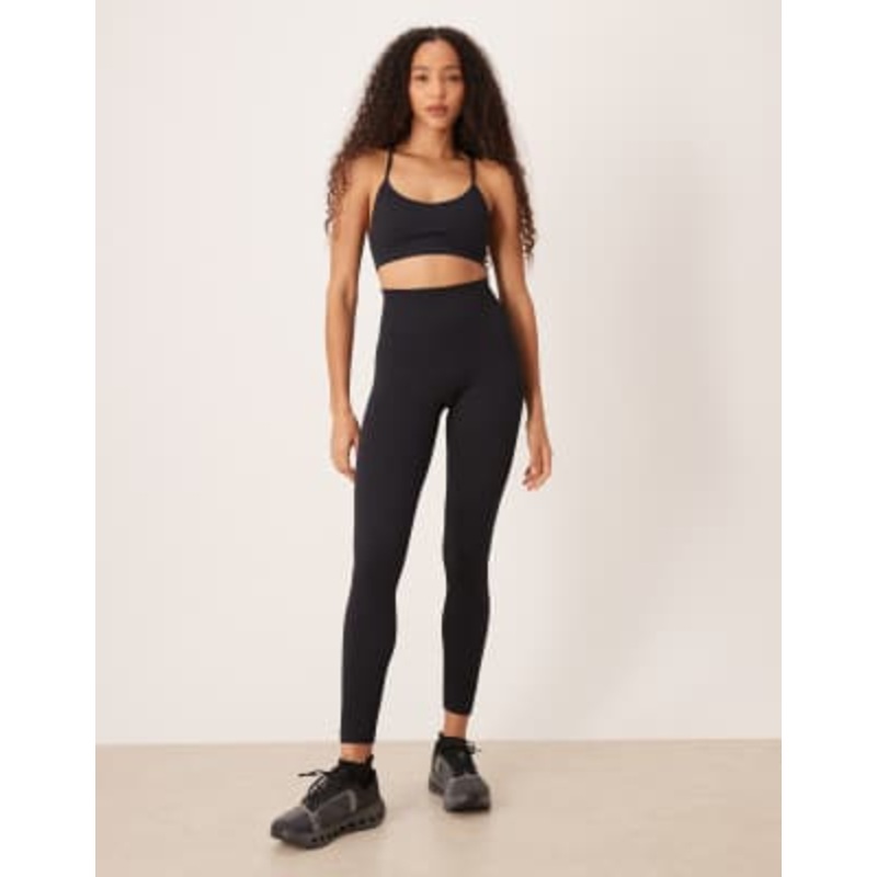 4505 seamless baby rib gym set in black