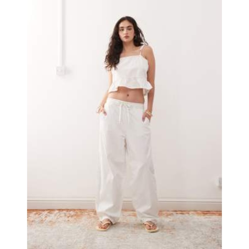 Reclaimed Vintage denim set in ecru