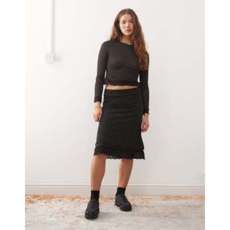 Reclaimed Vintage set in polka dot