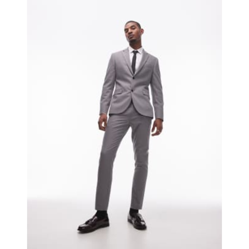 Topman skinny suit gray