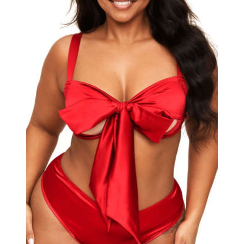 Adore Me Gynger set in dark red