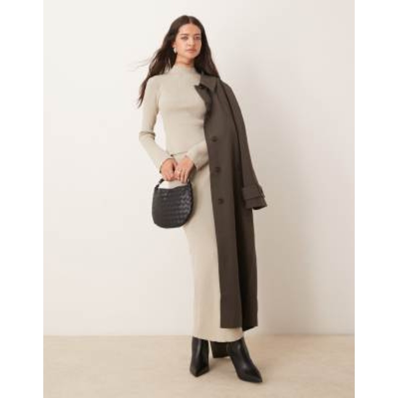 Pretty Lavish knit set in metallic gray