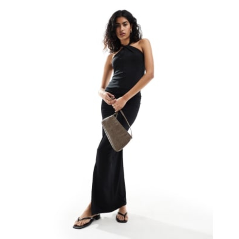 Selected Femme jersey set in black