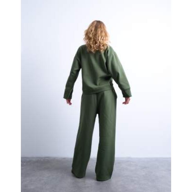 Topshop la paloma embroidered set in green