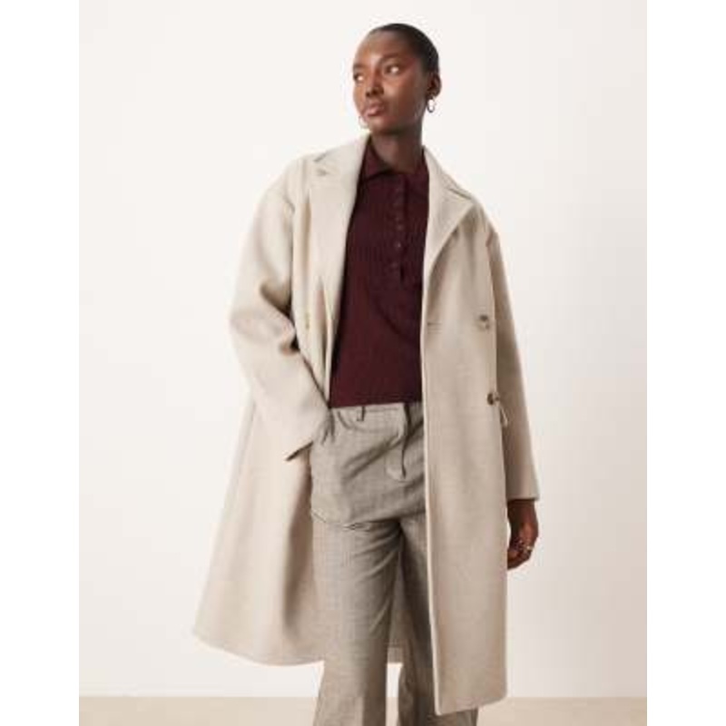 Mango tailored coat in beige