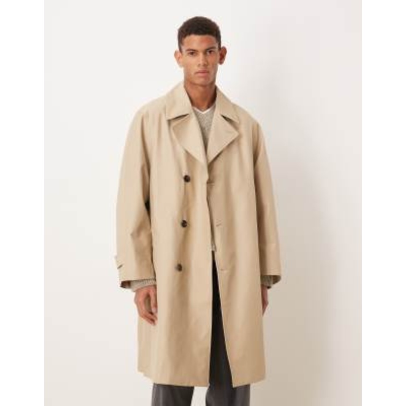 Selected trench coat in beige
