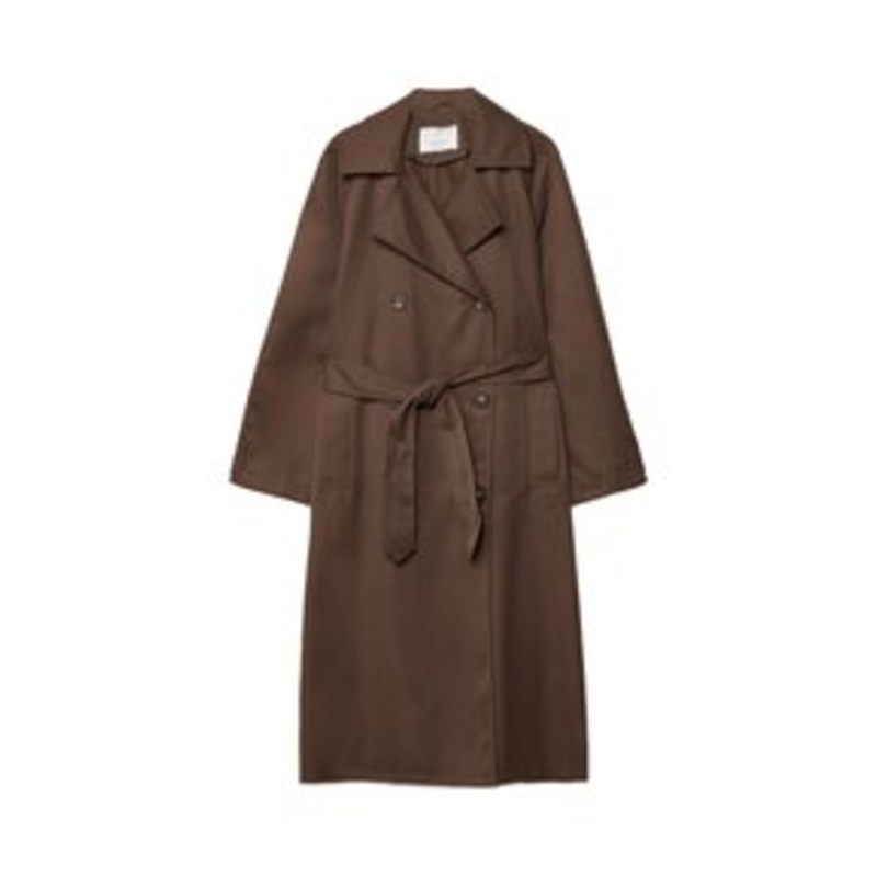Stradivarius LOOSE-FITTING – Trenchcoat – dark brown/dunkelbraun