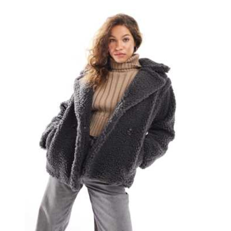 UGG Gertrude teddy coat in black