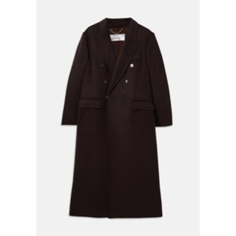 Victoria Beckham DOUBLE FACED OVERCOAT – Klassischer Mantel – dark chocolate/coco/dunkelbraun