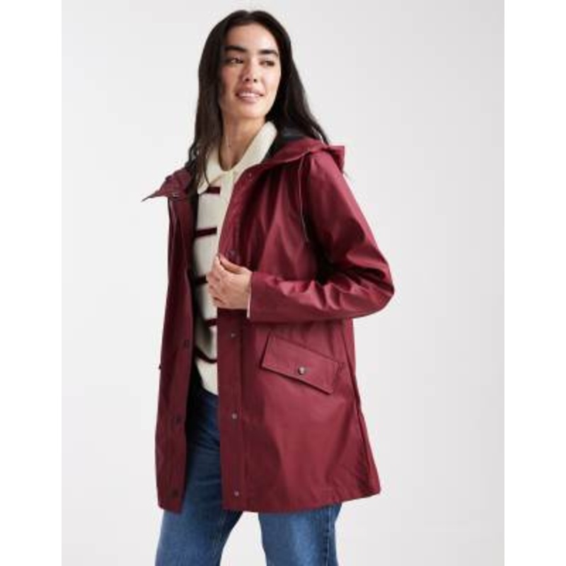 ONLY raincoat in burgundy