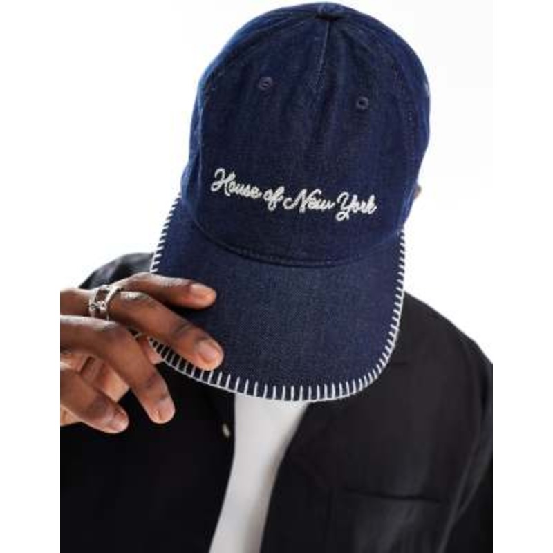 Cotton On House of New York indigo denim cap