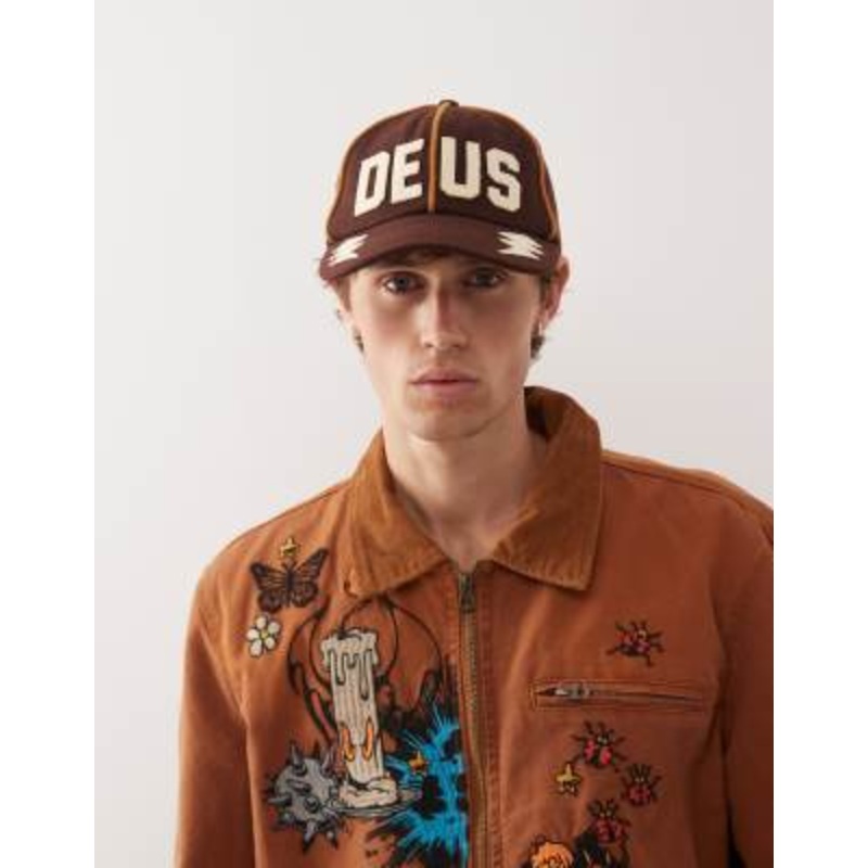 Deus Ex Machina restwell six panel cap in brown