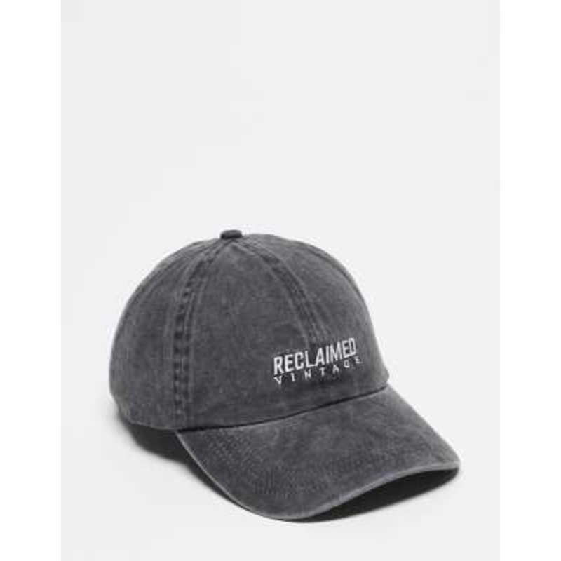 Reclaimed Vintage unisex logo cap in charcoal