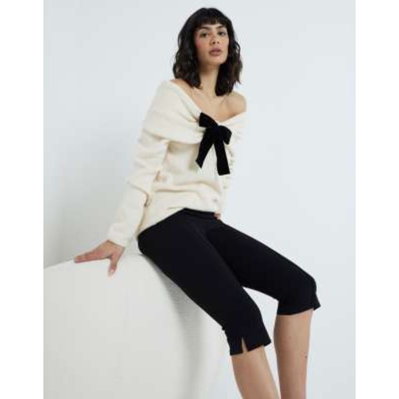 River Island capri pants in black