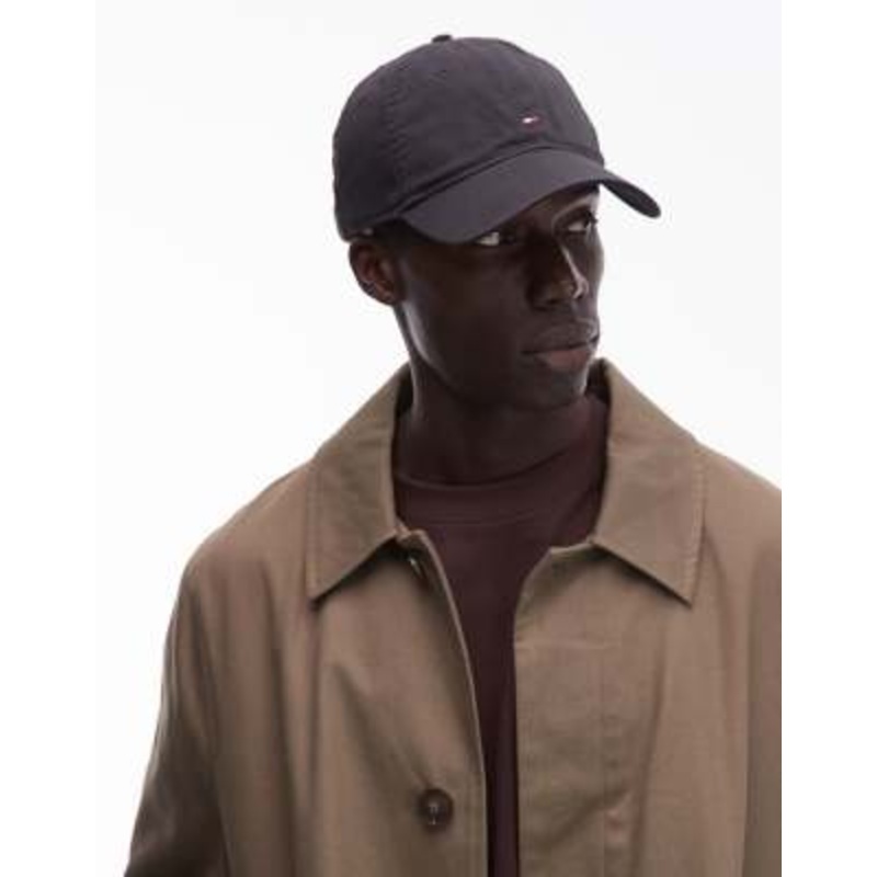 Tommy Hilfiger flag cap in black