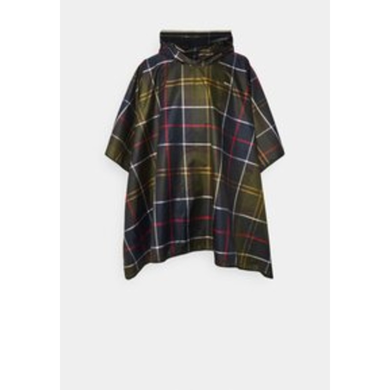 Barbour SHOWERPROOF PONCHO UNISEX – Cape – classic tartan/khaki