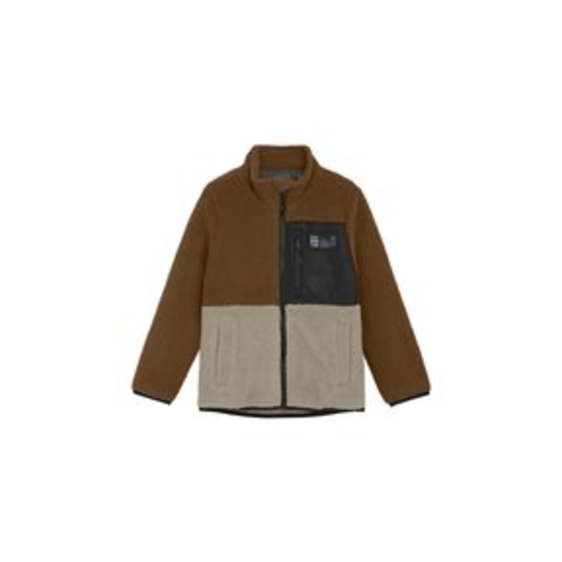 Color Kids Fleecejacke – nuthatch/camel