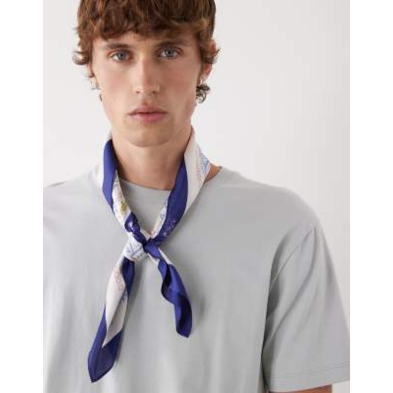 Prohibited escapism scarf in navy