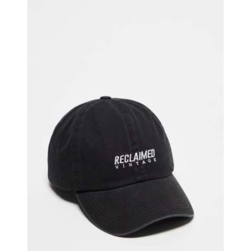 Reclaimed Vintage unisex logo cap in black