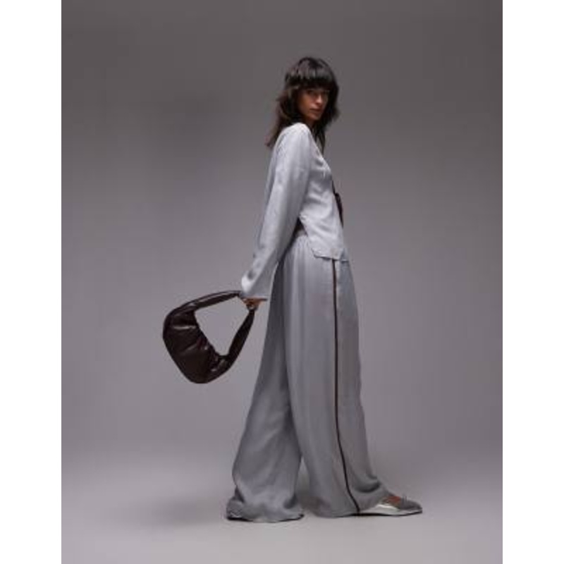 VRG GRL moonscapes pants in powder blue