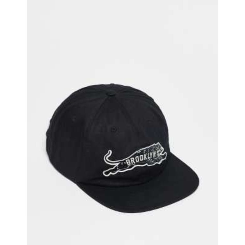 Cotton On 6 panel ball cap in black