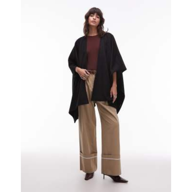 & Other Stories wool cape in black