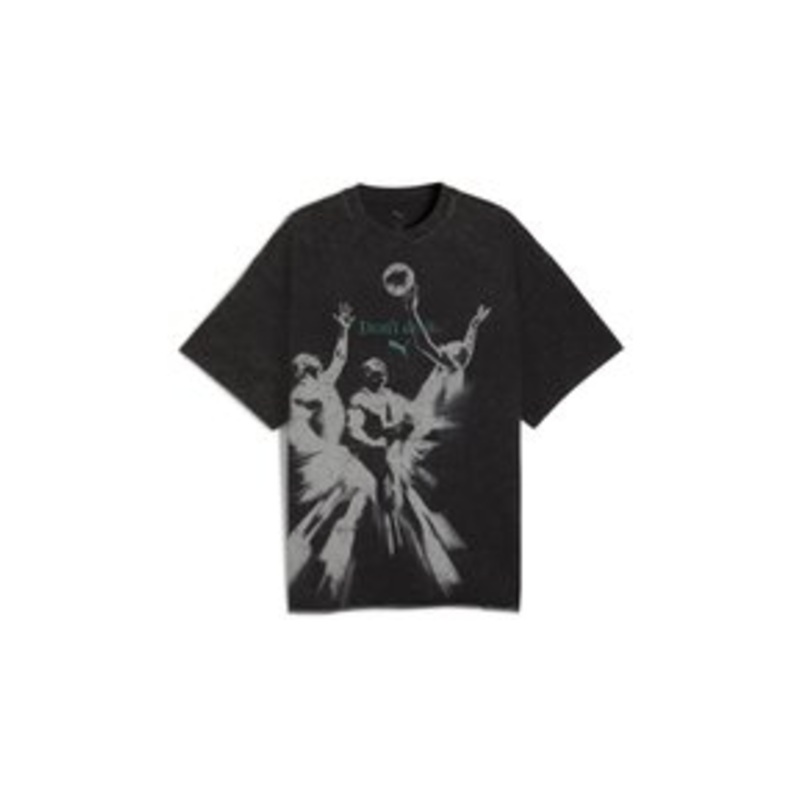 Puma HOOPOCAPLYPSE BASKETBALL – T-Shirt print – black/anthrazit