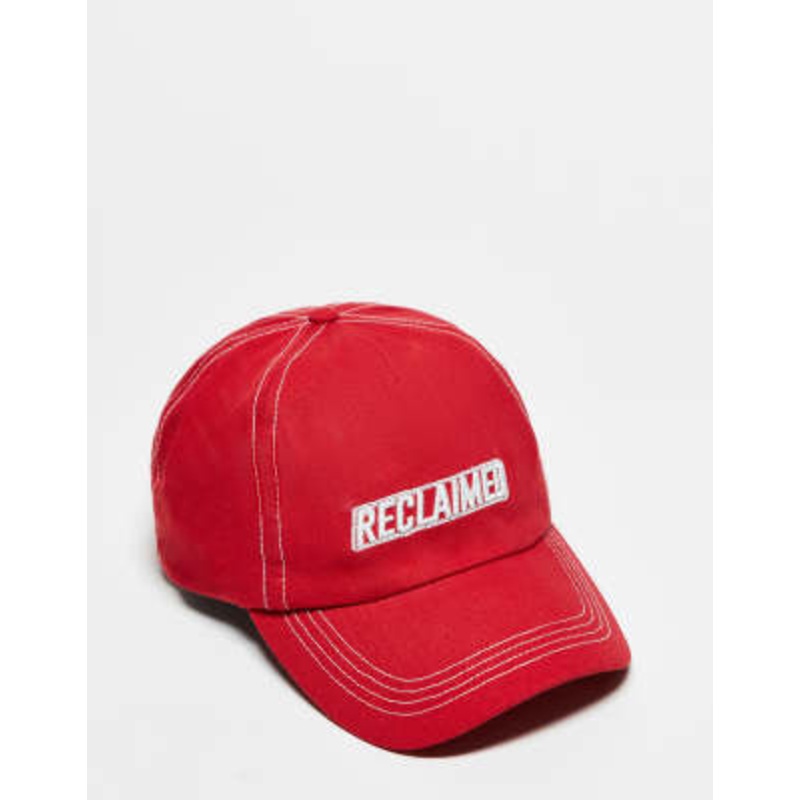 Reclaimed Vintage unisex logo cap in red