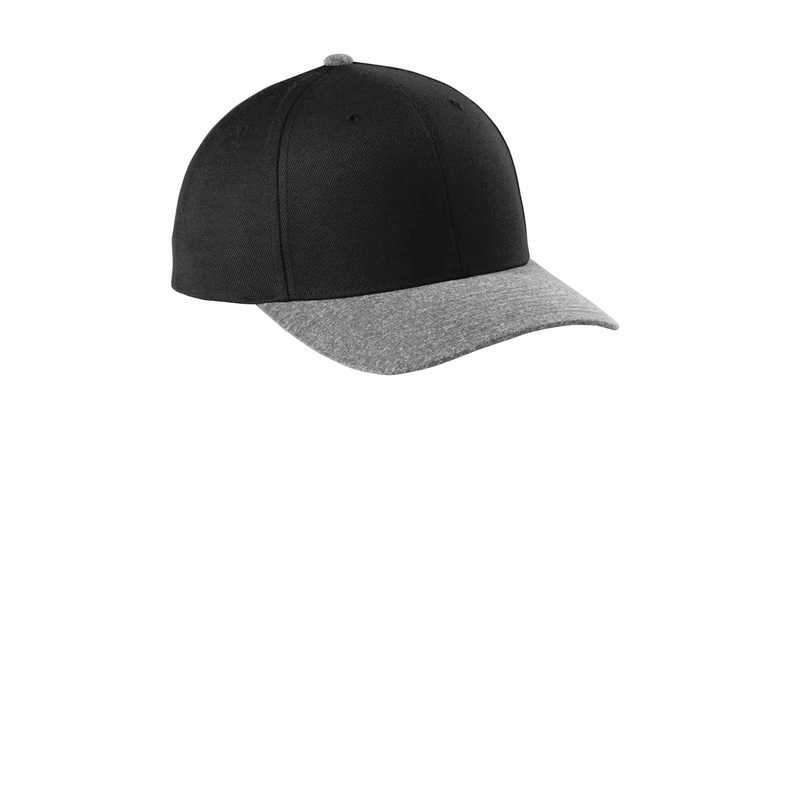 Sport-Tek Yupoong Curve Bill Snapback Cap. STC43