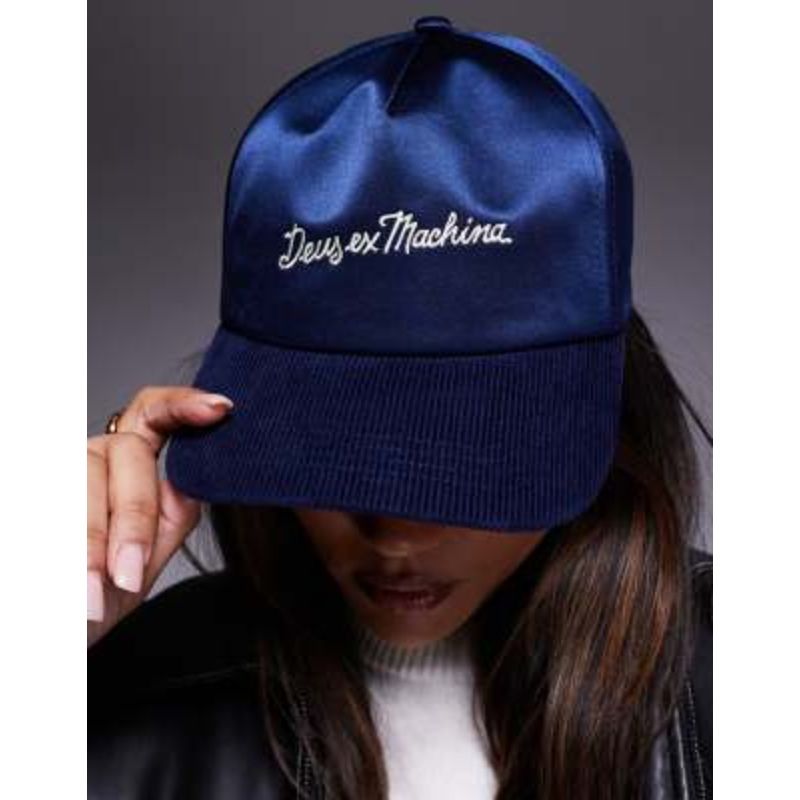 Deus Ex Machina customs trucker cap in navy