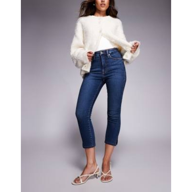 Good American good capri pants in blue