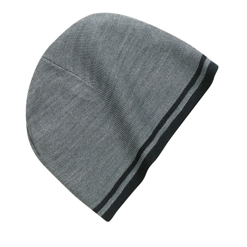 Port & Company Fine Knit Skull Cap with Stripes.  CP93
