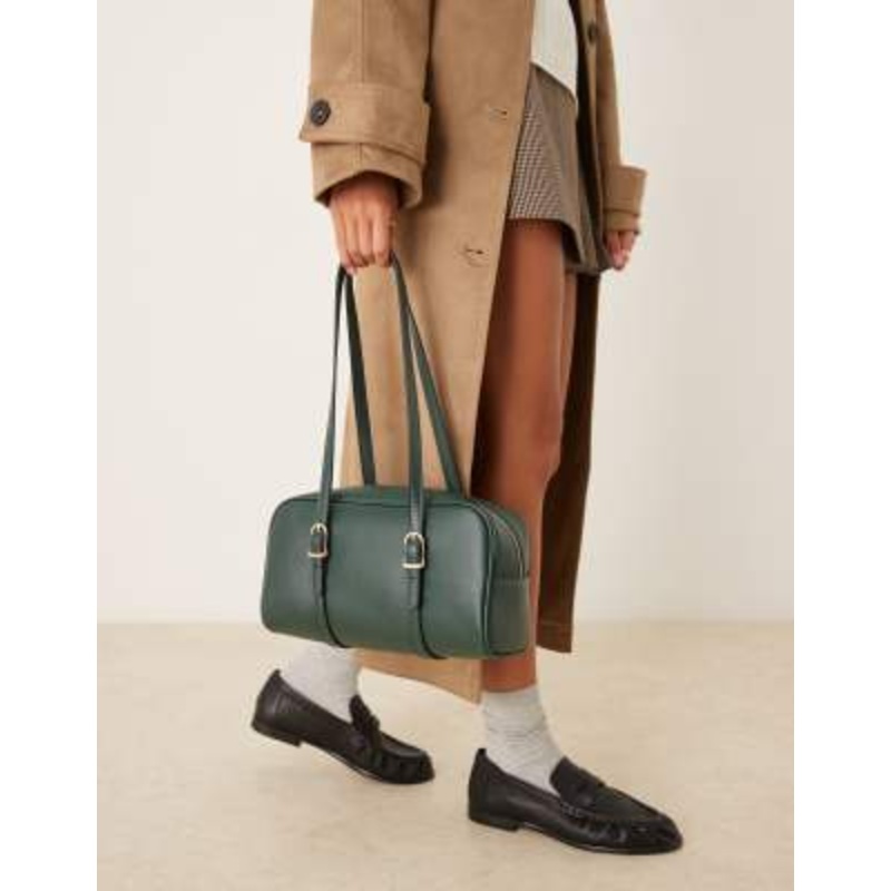 Accessorize east west bowler bag in green
