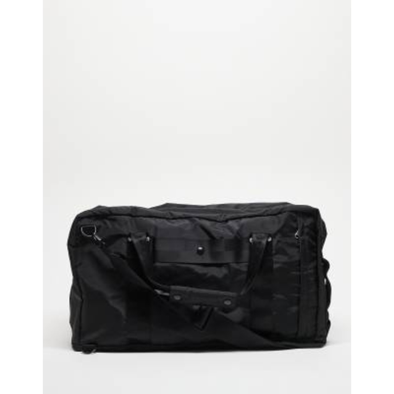 ARKET unisex travel 72-hr 3-way duffle bag in black