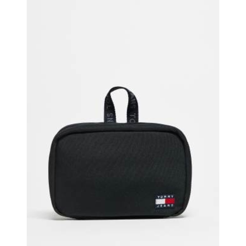 Tommy Jeans nylon toiletry bag in black