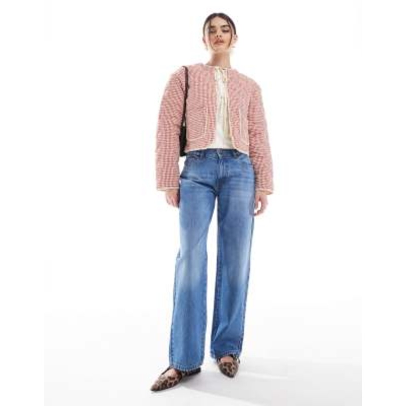 Daisy Street low rise baggy jeans in vintage blue wash