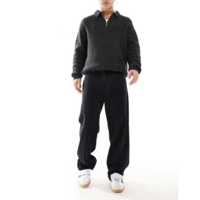 JJ Rebel baggy jeans in black wash