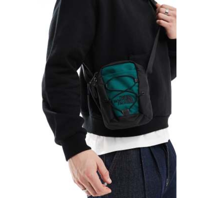 The North Face Jester Crossbody Bag in black and green