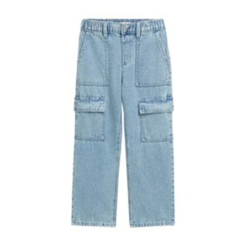 TOM TAILOR Baggy – Jeans Straight Leg – clean light stone blue denim/blau