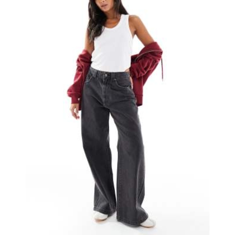 Cotton On low super baggy jeans in graphite