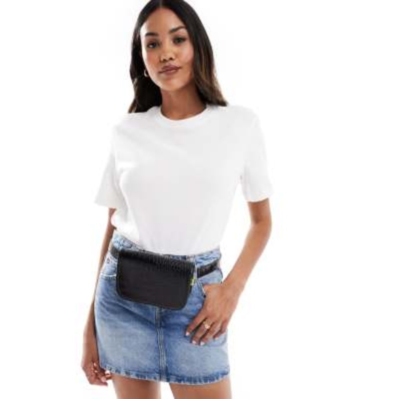 JJXX croc belt bag in black