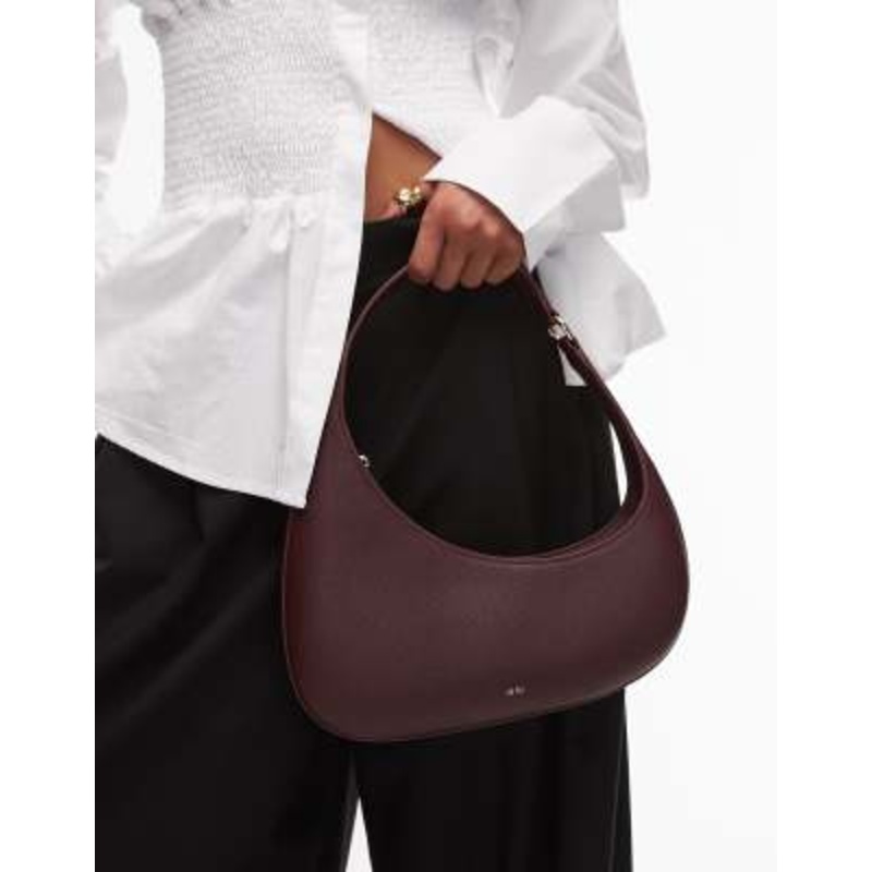 JW PEI Harlee asymmetric shoulder bag in burgundy
