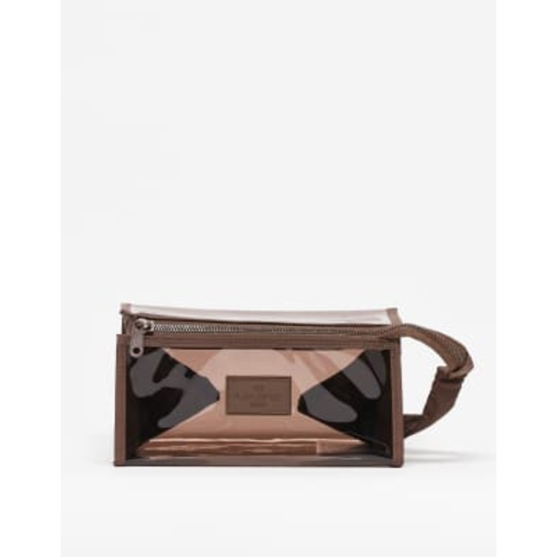 The Flat Lay Co.  EXCLUSIVE Jelly Flat Lay Makeup Bag – Espresso Brown
