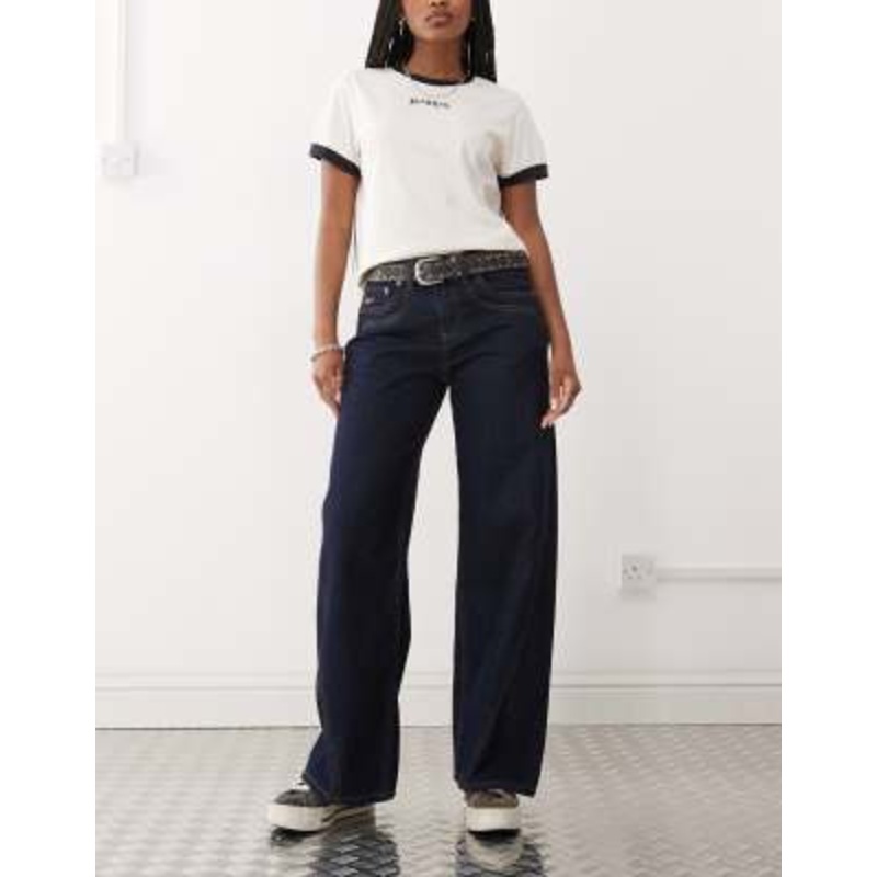 The Ragged Priest low rise baggy fit jeans in indigo