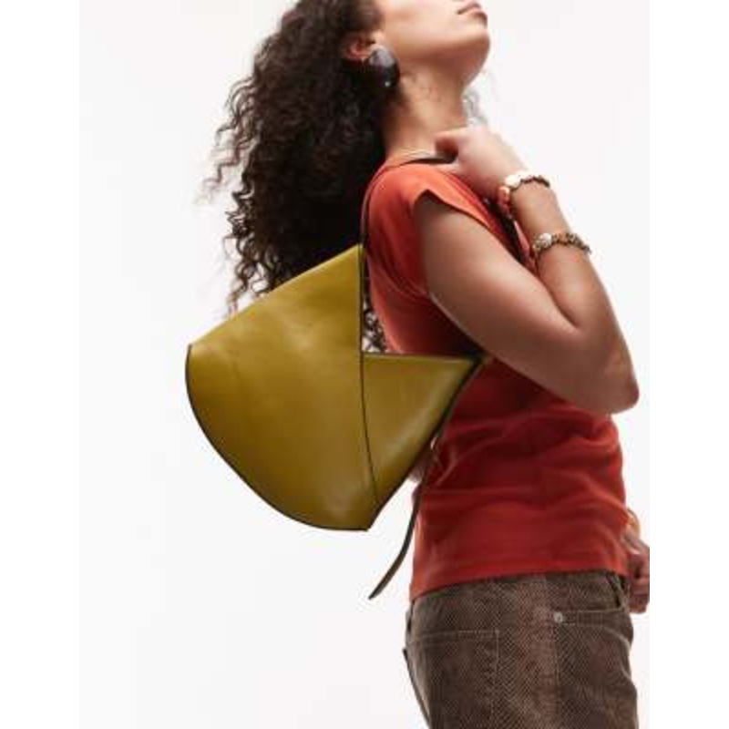 Topshop Sascha V shoulder bag in green