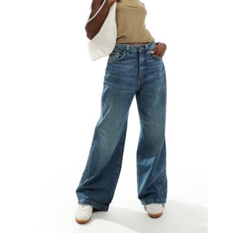 Cotton On super baggy jeans in blue dusk denim