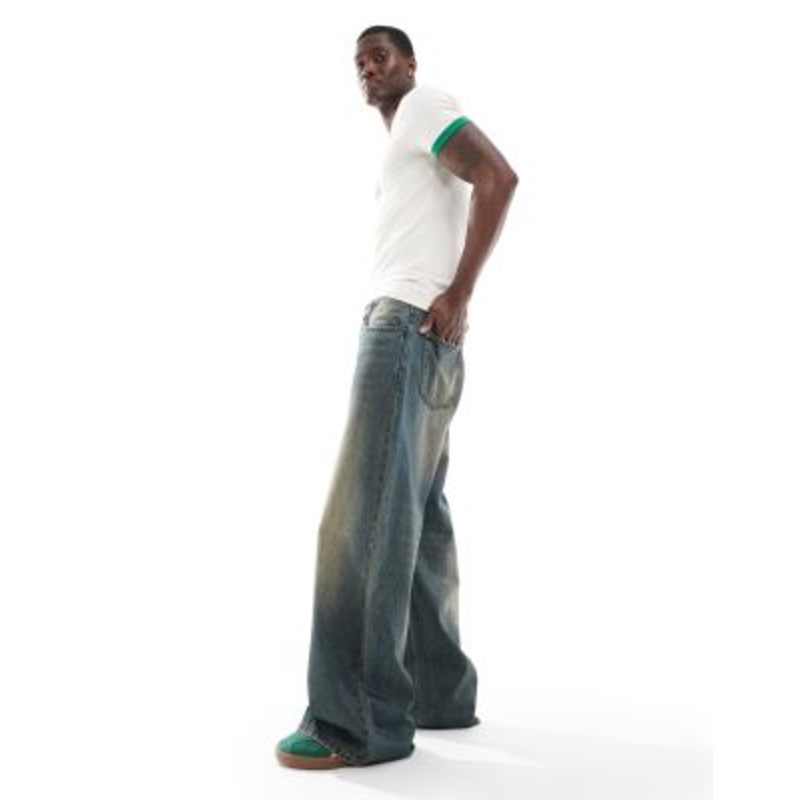 Cotton On super baggy Y2K jeans in washed blue