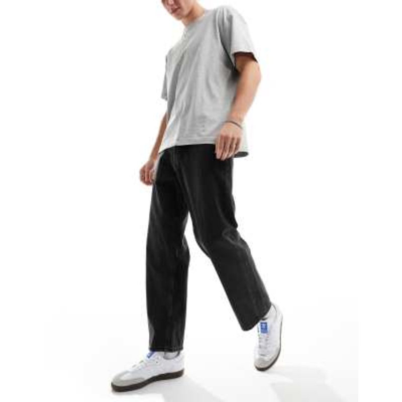 Jack & Jones alex baggy jeans in black